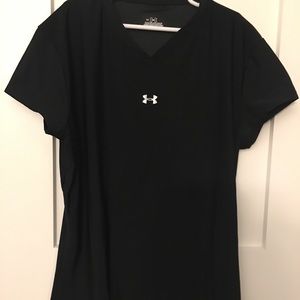 Black Under Armour V-neck T-shirt